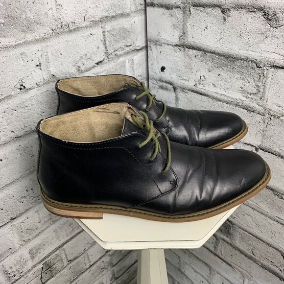 Deer Stag Prime Seattle Black Leather Chukka Boots - Picture 3 of 8